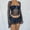 Dark Blue, variant on BLTIBY Womens 2 PC Set Summer Solid Color Beaded Knitted Hollow Out Bra with Long Sleeve Skirt Fashion Outfits Blue 2 L
