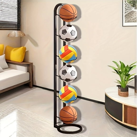 FINE MAKER Modern simple basketball stand, football storage decorative rack