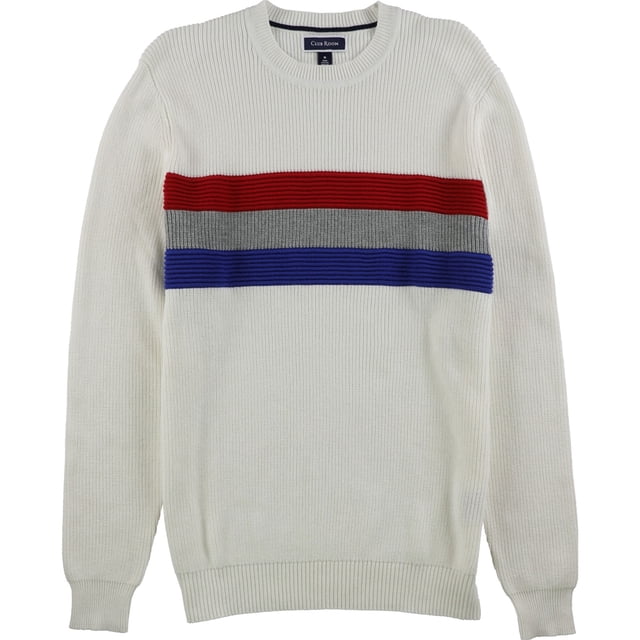 Suéter de rayas Club Room para hombre Color blanco roto XXX-Large