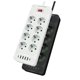 thumbnail image 5 of 8Holes EU Plug AC Socket Multi Tower Power Strip 2M Extension Cable Electrical Outlet Smart USB Socket with Switch, 5 of 5