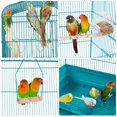 thumbnail image 5 of Alden Design Large 41" Metal Bird Cage with Play Top for Parakeets and Lovebirds, Teal Blue, 5 of 10