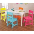 thumbnail image 2 of KidKraft Enfants Table Surligneur en Bois et Quatre Chaise, Multicolore, 2 of 5