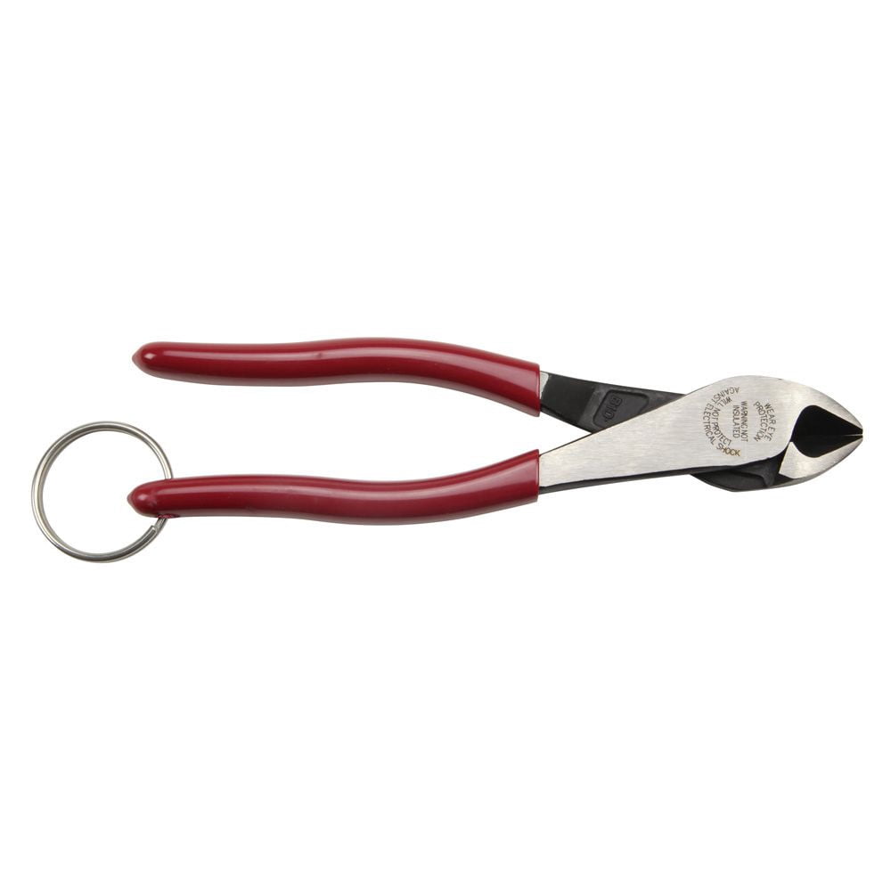 Klein Tools D228-8TT 8 in. High-Leverage Diagonal Cutting Pliers with Tether Ring