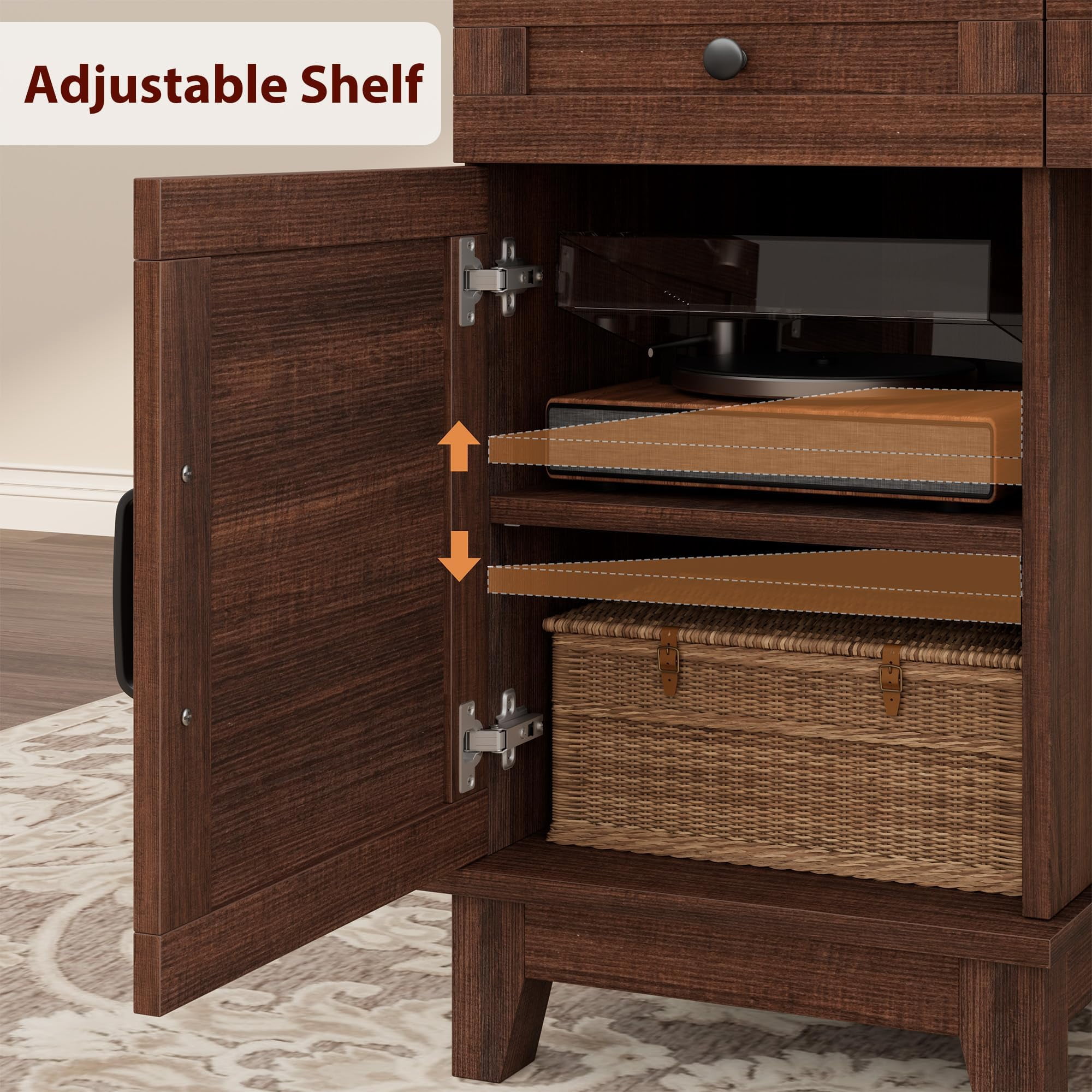 Brown Drawer-equipped Farmhouse Home Office Desk