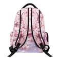 thumbnail image 2 of FKELYI Pink Cherry Flower Strawberry Print 17 Inch Schoolbag for Kids Backpack School Bookbag Lightweight Travel Rucksack Casual Daypack with Multi-Pockets for Girls, 2 of 7