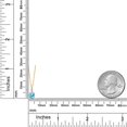 thumbnail image 4 of Gem Stone King 10K Yellow Gold Blue Apatite and White Lab Grown Diamond Pendant Necklace for Women (0.54 Cttw, Round 5MM, Gemstone, with 18 inch Chain), 4 of 5