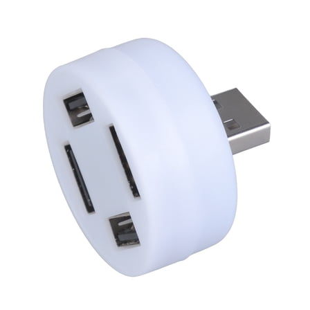 USB Male to 4 Port USB Female Charging Hubs with LED for Use with USB Charging and Power Sources