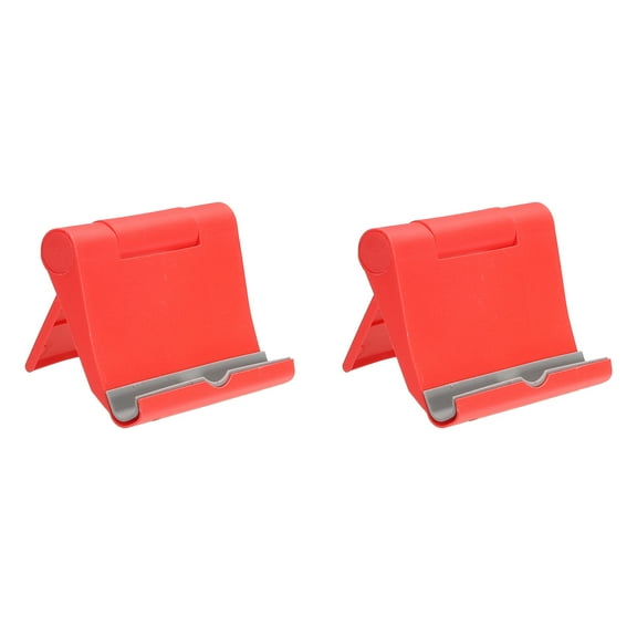 Uxcell Cell Phone Stand, Multi Angle Tablet Stand, Universal Phone Stand, Red 2 Pack