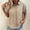 Khaki, variant on Workwear Summer Blouses for Women V-Neck Polka Dot Short Sleeve Blouse Rolled Button Down Slim Fit Boho Shirts Going Out Tops for Women