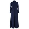 thumbnail image 5 of Fulijie Womens Dresses,Women Muslim Dress Kaftan Arab Jilbab Abaya Islamic Lace Stitching Maxi, 5 of 7