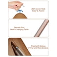 thumbnail image 4 of Perchas de madera para trajes HOUSE DAY con hombros anchos, paquete de 6 unidades, color nogal, 4 of 9