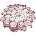 thumbnail image 3 of Flowers 2 Ft Round Throw Accent Area Rugs Floral Rose Flower Shaped Rug Modern for Girls Bedroom Floor Living Room Carpet 301 Pink, 3 of 10