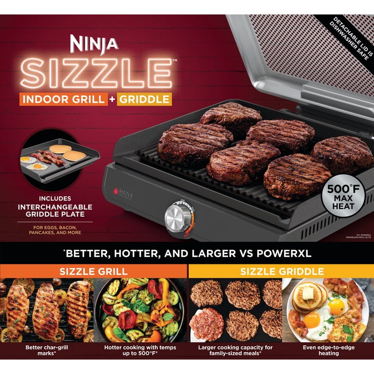 Ninja Sizzle 6-Serving Electric Indoor Grill & Griddle