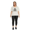 thumbnail image 2 of Reebok Women’s Plus Size Activate High Rise 7/8 Leggings with Back Zipper Pocket and 25” Inseam, 2 of 5