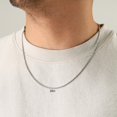 thumbnail image 3 of Nuragold 10K White Gold Solid Rope Diamond Cut Chain Necklace 16"-30" (1.5mm-6mm) Made in Italy (Mens Womens Unisex Jewelry, 3 of 22
