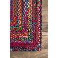 thumbnail image 4 of nuLOOM Tapis Tammara Tressé à la Main, 7 Pieds x 9 Pieds Ovale, Multi, 4 of 4