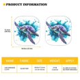 thumbnail image 5 of Bulopur Watercolor Turtle Car Windshield Sun Shade Blocks Sunlight Front Windshield Sun Shade with Shortage Bag Automotive Interior Sun Protection for Most Vans SUVs Trucks, 5 of 6