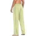thumbnail image 6 of FREEAMG Grey Checkered Gingham Men's Pajama Pants Sleepwear Lounge Pajama Bottoms, 6 of 7
