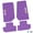 Purple w/ Yellow & White insert, variant on Flextread Floor Mats for 07-13 Jeep Wrangler JK 2-Door - Mopar Licensed Factory Fit - Black w/ It's a Jeep Thing Insert - 100% Made in USA