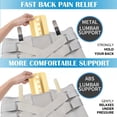 thumbnail image 4 of Soporte para espalda EgJoey para aliviar el dolor lumbar, unisex, gris, L, 4 of 8