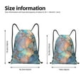 thumbnail image 4 of Drawstring Backpack - Pastel Abstract Fluid Art Splash Proof Small Drawstring Gym Bag for Women Men, Cinch Sports String Bag Backpack for Travel Swimming Beach, 4 of 8