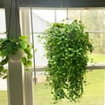thumbnail image 4 of 2pcs Artificial Hanging Plants 32-in Fake Hanging Plant Fake Ivy Vine Outdoor UV Resistant Plastic Plants (Ivy), 4 of 5