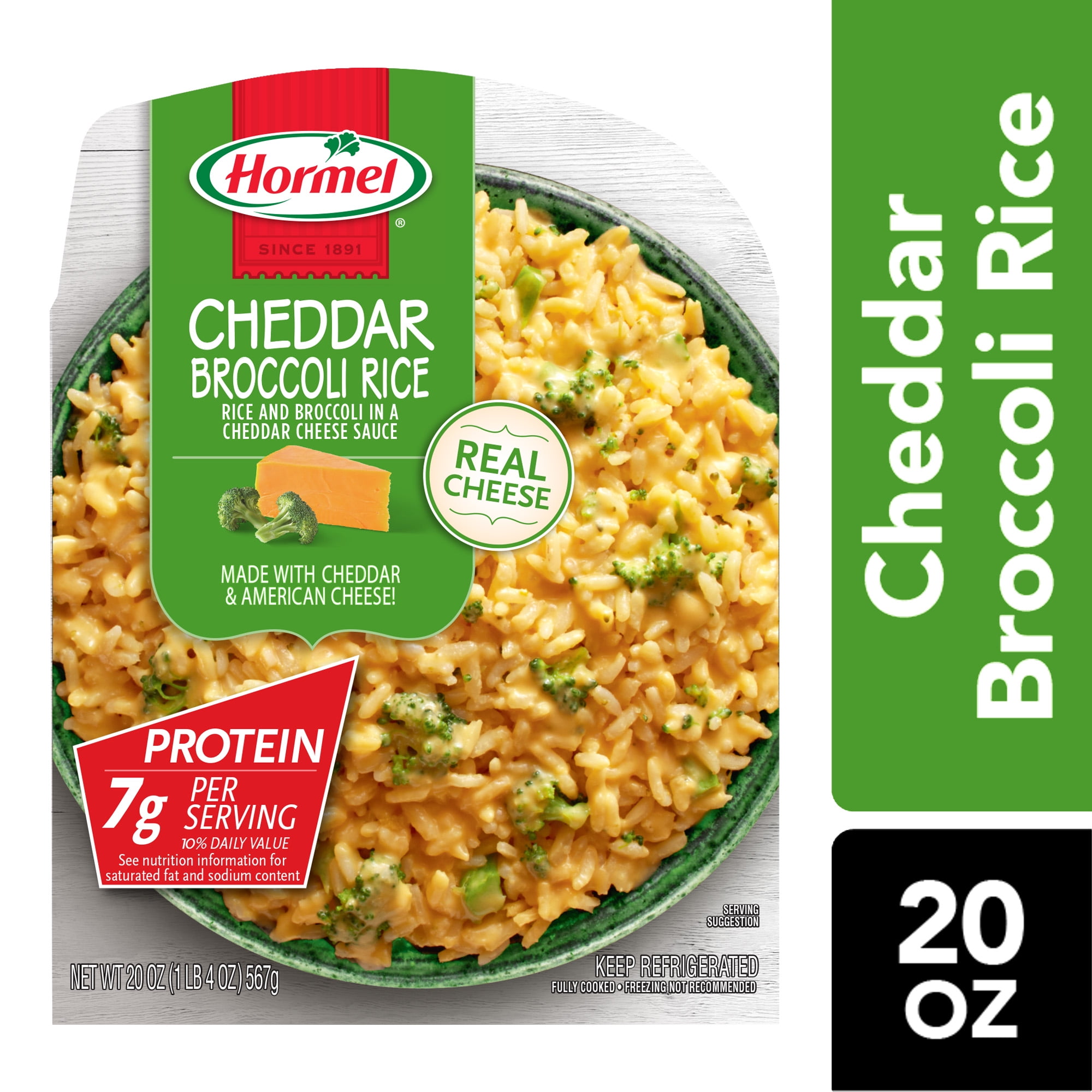 HORMEL Cheddar Broccoli Rice Refrigerated Side Dish, 20 oz