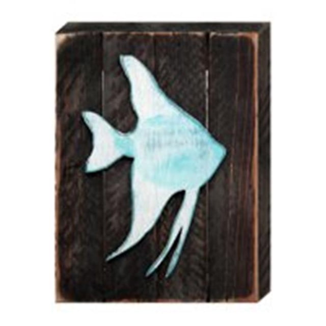 Designocracy 98537-12 Tropical Fish Art on Board Wall Decor