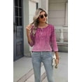 thumbnail image 3 of Zeagoo Womens Spring Tops 3/4 Sleeve Crew Neck T-Shirts Summer Business Dressy Work Blouses Vacation Outfits, 3 of 5