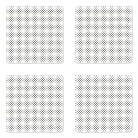 

Geometric Coaster Set of 4 Simplistic Arrangement of Stripes and Angled Lines Greyscale Repeating Shapes Square Hardboard Gloss Coasters Standard Size Grey and White by Ambesonne