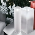 thumbnail image 7 of WGV Frosted Glass Hurricane Candle Shade Chimney Tube - 2.5" Wide x 14" Height, Good quality, Heavy Weighted Base - 1 Pc, 7 of 7