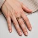 thumbnail image 3 of Chunky Gold Stackable Rings for Women,Dainty Multi-Link Rings Non Tarnish Women Jewelry,18k Gold Plated Stacking Rings Set Size 5-11, 3 of 5