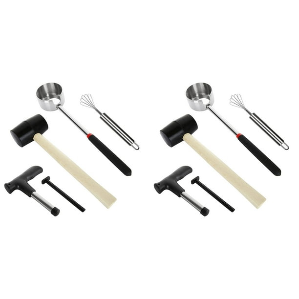 Paquete de 10 Herramientas de Abridor de Coco para Coco Joven Kit de Abridor de Coco de Acero Inoxidable Kit