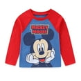 thumbnail image 2 of Disney Mickey Mouse Long Sleeve Shirt and French Terry Pants Set (Boys), 2 Piece Set, Sizes 2T-6, 2 of 7