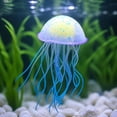 thumbnail image 6 of Clear Jellyfish Decor, Floating Artificial Jellyfish Ornament for Fish Tank Aquarium, Swims with Water Flow, Blue, 4.53 x 2.56 Inch, 6 of 7