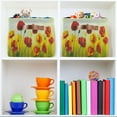 thumbnail image 7 of GZHJMY Beautiful Vintage Flowers Large Square Storage Basket Bin with Handles 1PCS, Foldable Closet Storage Box Shelf Basket for Storing Toys, Books and Clothes143 Collapsible Organizer, 7 of 7