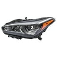 thumbnail image 2 of NEWZQ Front Left Headlight Assembly for INFINITI Q70 Q70L Sedan 3.7L V6 5.6L V8 2015-2019 Black 1Pc, 2 of 9