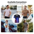 thumbnail image 6 of Lsque inside out 2 Pattern Golf Shirts for Men Dry Fit Print Moisture Wicking Performance Short Sleeve Polo Shirt-3X-Large, 6 of 7