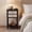 Black, variant on FOROUTIA Farmhouse Round End Table with 1 Drawer, Carved Wood Nightstand with Shelf, Vintage Accent Side Table for Bedroom Living Room, Black