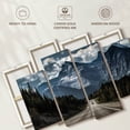 thumbnail image 6 of Elephant Stock Banff Highway Mountain Scene Wall Art - Horizontal Multi Panel Canvas - Living Room Wall Decor - Transportation Multi Panel - Black And Blue Decor - 43" x 27", 6 of 8