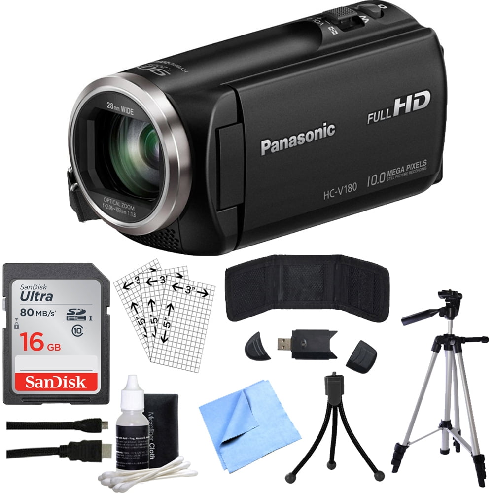 Panasonic HCV180K Full HD Camcorder with 50x Stabilized Optical Zoom