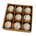 thumbnail image 4 of 9 adornos de bolas de Navidad, adornos de Navidad colgantes para árboles de Navidad, pequeños colgantes de Navidad para celebraciones, bodas, hogares, dorado, 4 of 10