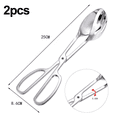 thumbnail image 2 of Utensilios elegantes para servir para sus necesidades culinarias, pinzas para bufé fabricadas con cuidado a partir de acero inoxidable resistente al calor, material de calidad alimentaria no tóxico, 2 of 5