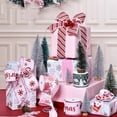 thumbnail image 3 of Christmas Wired Ribbon,with Christmas Snowy Cottage Ribbon 6.3cm x 3 Yards for Gift Wrapping, Christmas, Wedding Decorations, 3 of 5