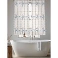 thumbnail image 4 of Spring Floral Sheer Curtains 63 Inch Length 2 Panels Set, Watercolor Flowers Bows Bohemia Beige Voile Window Treatment Rod Pocket Curtains Sheers Drapes for Bedroom/Living Room/Kitchen 52x"63"x2, 4 of 7
