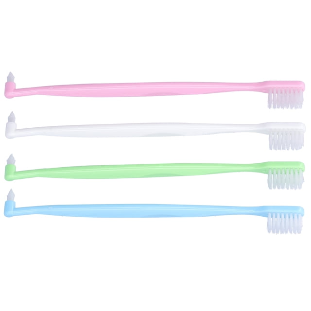 Sonew Interspace Brush,4PCS Orthodontic Toothbrush Double‑Ended Interspace Toothbrush for Braces Teeth Cleaning,Tuft Brush