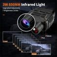 thumbnail image 5 of Night Vision Goggles, Outdoor 4K Night Vision Binoculars In Full Darkness, 8X Digital Zoom, 32GB Memory Card, 2.31-inch TFT Display Screen For Camping Security, 5 of 9