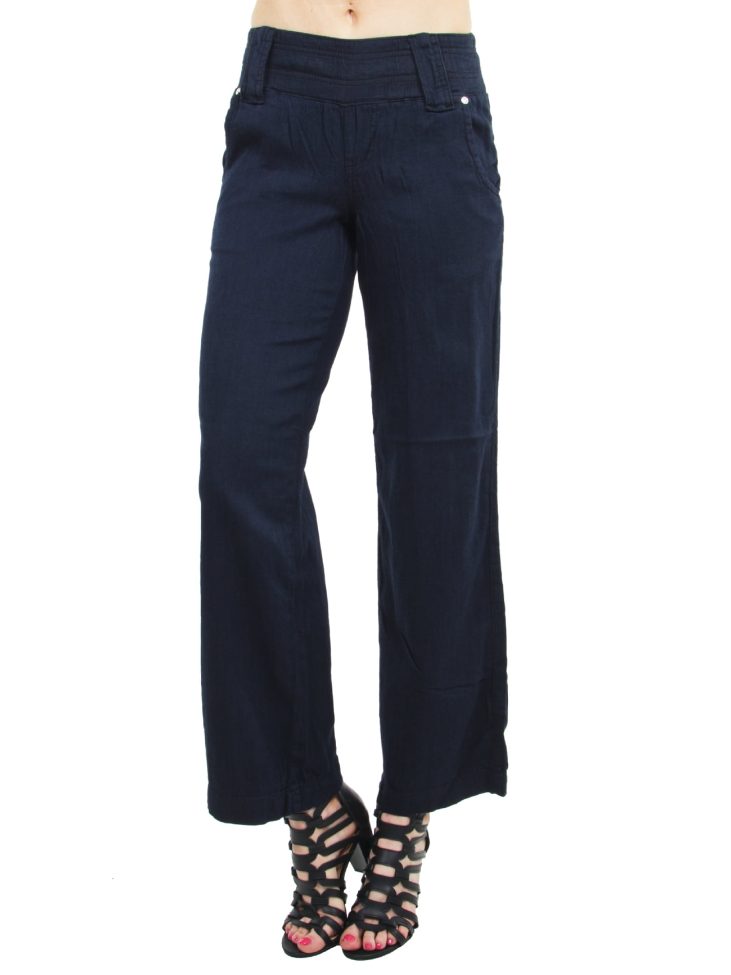 women's elastic waist jeans walmart