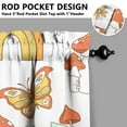thumbnail image 5 of Psychedelic Kitchen Curtains Set, Rod Pocket Tier and Valance, Trippy Mushroom Kitchen Curtains for Nursery and Living Rooms, 5 of 6