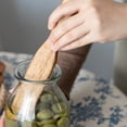thumbnail image 4 of Spurtle for Sourdough Starter, Spreading, Cooking, Mixing, Reaching Bottom of Jar, Kitchen Utensils, Spurtles Kitchen Tools Wooden Kitchen Utensils for NonStick Cookware, 1Pc(Grey,11x1.5"), 4 of 8
